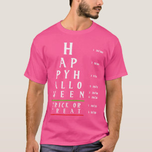 T-shirt Optométrie Halloween Optométriste Médecin des yeux