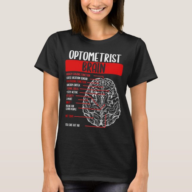 T-shirt Optométriste Cerveau Eyeglass Whisperer Opticien D (Devant)