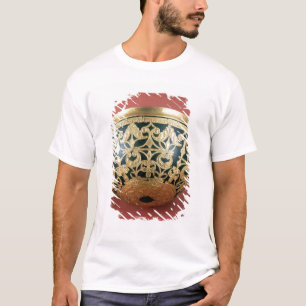 T-shirt Or à jour pour une cuvette vernie