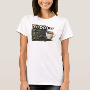 T-shirt Or & Beau Gold CAFÉ TRAVAIL CRIME VRAI