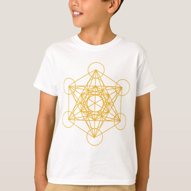 T-shirt Or de cube en Metatron (Devant)