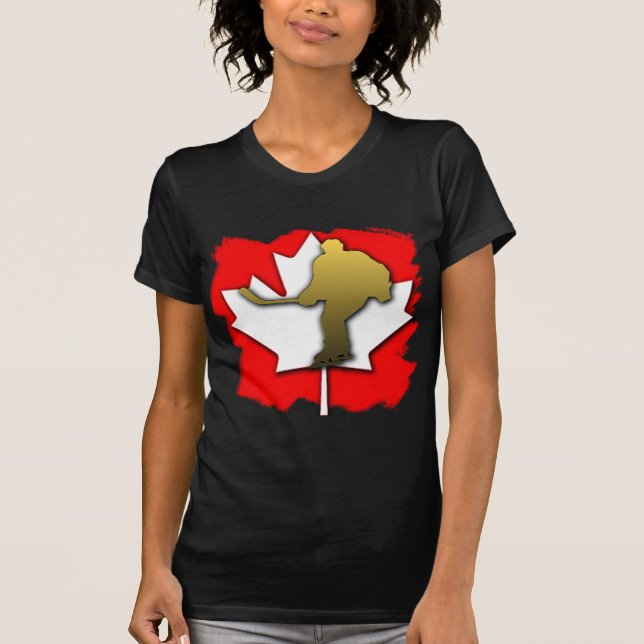 T-shirt Or d'hockey du Canada (Devant)