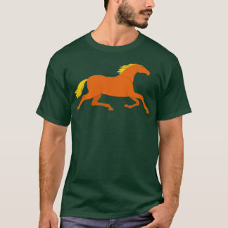 T-shirt Or équin