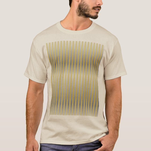 T-shirt Or et argent (bandes) (Devant)