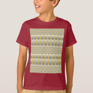 T-shirt Or et argent (Checkers et Stripes)