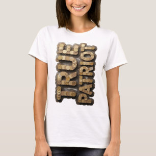 T-shirt Or frappant L'ARGENT EST PUISSANCE Design moderne