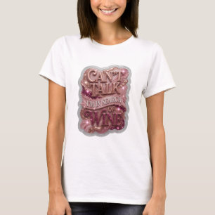 T-shirt Or Iconique CAN'T TALK I'M IN SEARCH OF WINE