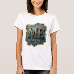 T-shirt Or Iconique ME EST 1989 Design Moderne
