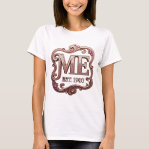 T-shirt Or Mé ME EST 1980 Création sur mesure