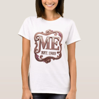 T-shirt Or Mé ME EST 1980 Création sur mesure