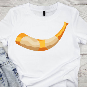 T-shirt Or moderne et beige Yom Kippour Shofar