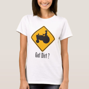 T-shirt Or obtenu de tracteur de saleté