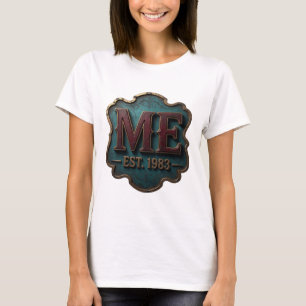 T-shirt Or Or tendance ME EST 1983 Conception graphique
