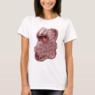 T-shirt Or PARLEZ-MOI APRÈS QUE LA BOUTEILLE EST FINIE