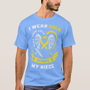 T-shirt Or Pour Enfance Cancer Sensibilisation Articles Ni