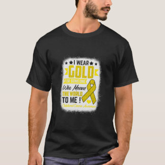 T-shirt Or Pour Quelqu'Un Signifie World Chilhood Cancer A