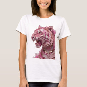 T-shirt Or rose doré TIGRE Design audacieux