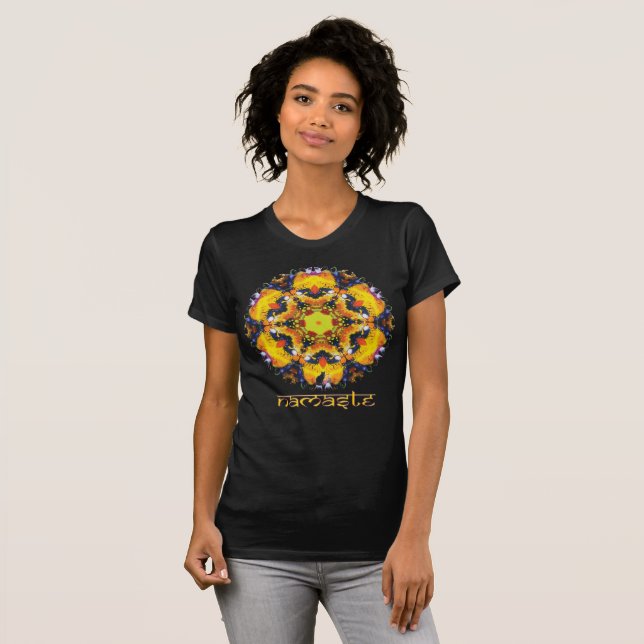 T-shirt Oracle Namaste Kaleidoscope (Devant entier)