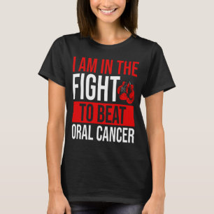T-shirt Oral Cancer Awareness Ribbon Beat Disease Warrior