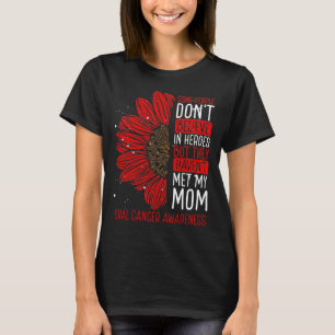 T-shirt Oralement Cancer Awareness Ribbon Maman Warrior