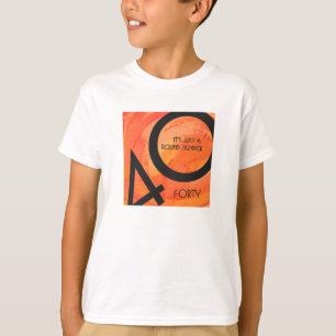 T-shirt Orange 40 Anniversaire de la Décennie
