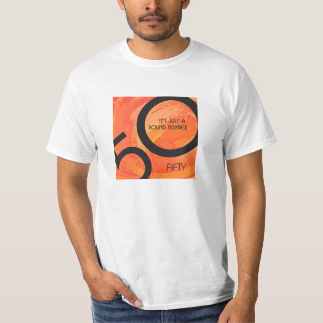 T-shirt Orange 50 Anniversaire de la Décennie (Devant)