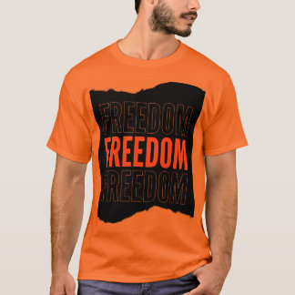 T-shirt orange à manches courtes