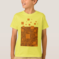 Orange Alert Carré Motif Brown Float Mesh