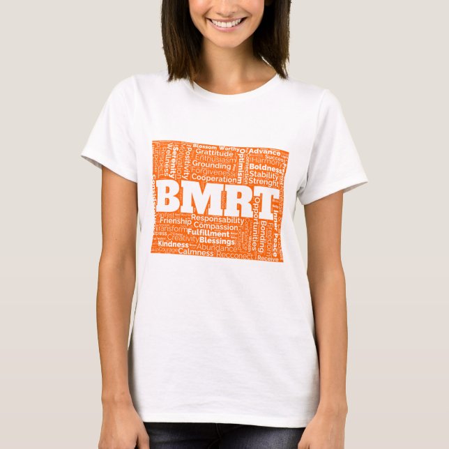 T-shirt orange BMRT (Devant)