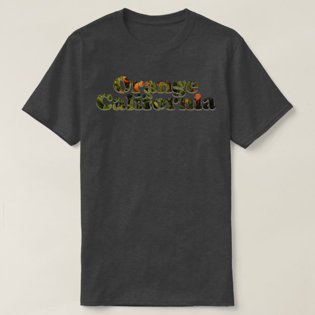 T-shirt Orange Californie (Design devant)