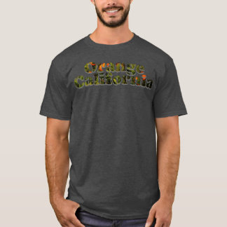 T-shirt Orange Californie