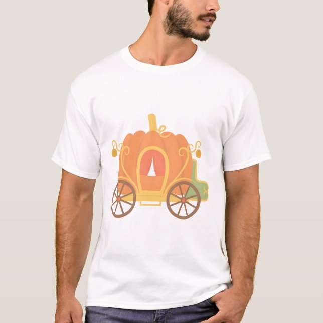 T-shirt Orange Citrouille Princess Carrie (Devant)