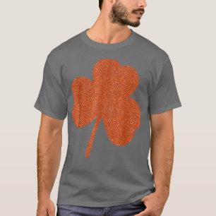 T-shirt Orange Clover Irlandais St patrick Paddys Day Luck