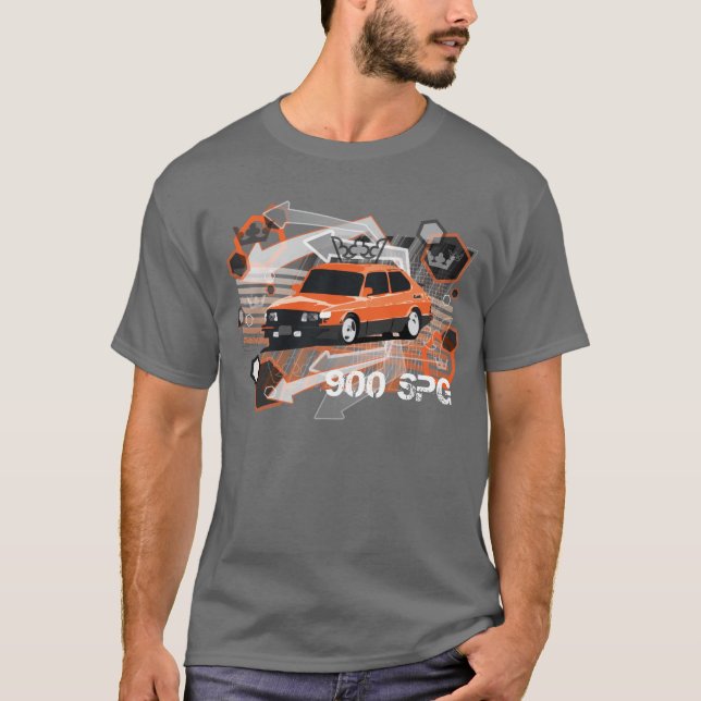 T-SHIRT ORANGE DE 900 SPG : STYLE GRUNGE (Devant)