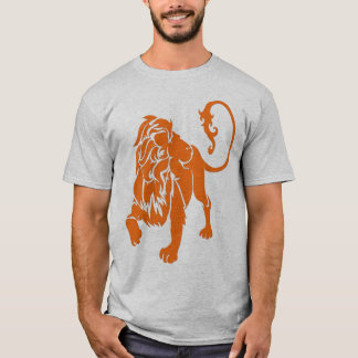 T-shirt orange de lion