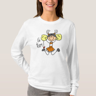 T-shirt orange de pom-pom girl