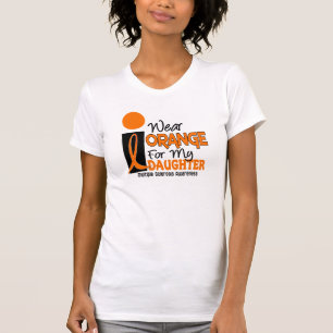 T-shirt Orange de sclérose en plaques de milliseconde pou