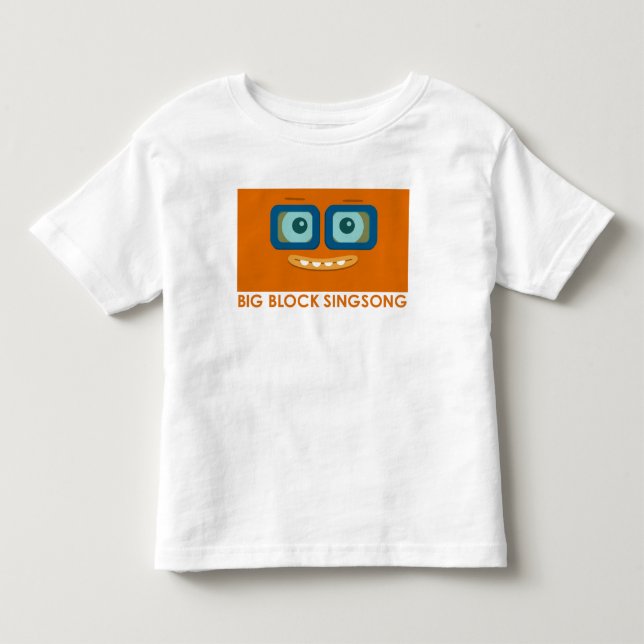 T-shirt orange d'enfant en bas âge de bande (Devant)