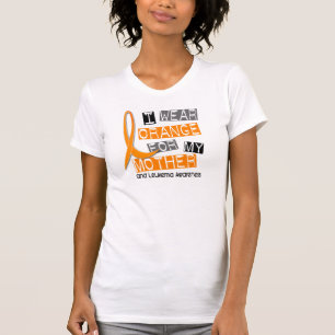 T-shirt Orange d'usage de la leucémie I pour ma mère 37