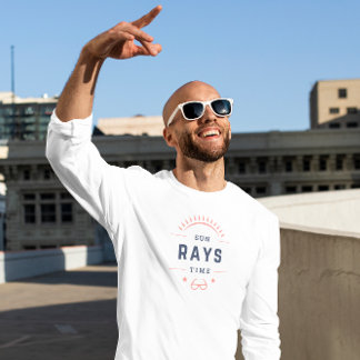 T-shirt orange et bleu Sun Rays