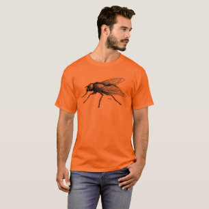 T-shirt orange Fly Buddy pour hommes