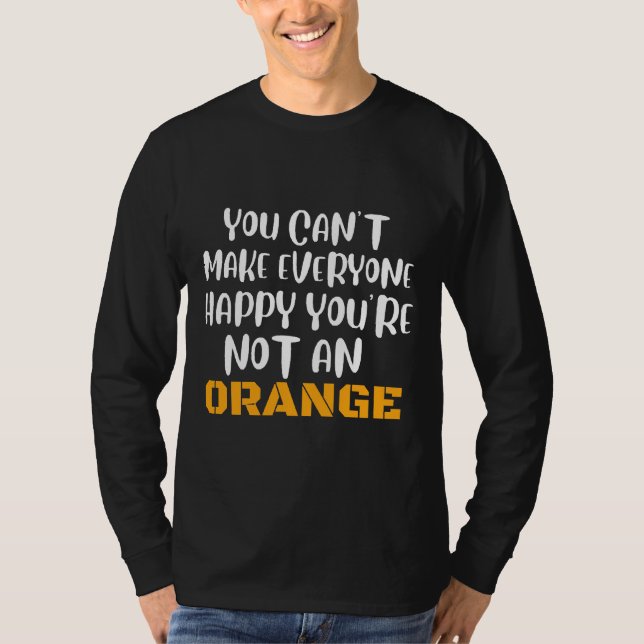 T-shirt Orange Fruits Chat Chien Vin Jeux de Boisson (Devant)