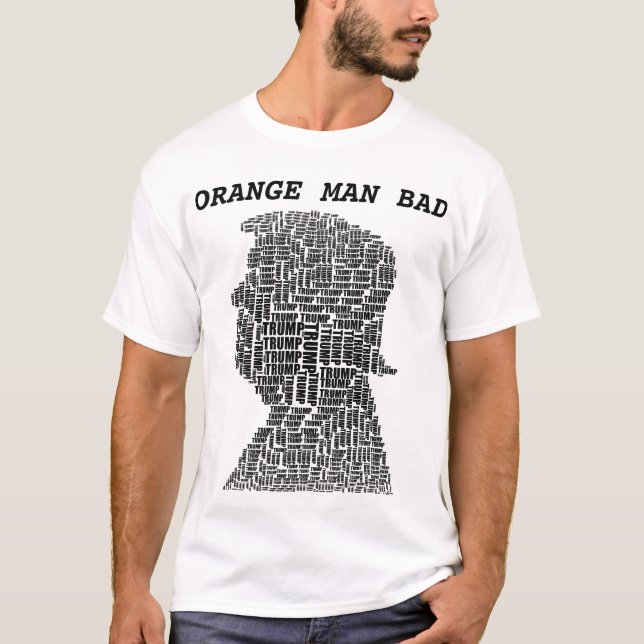 T-SHIRT ORANGE MAN MAUVAIS NOUVEAU (Devant)
