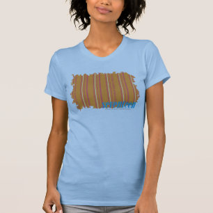 T-shirt Orange mince 2 de rayures