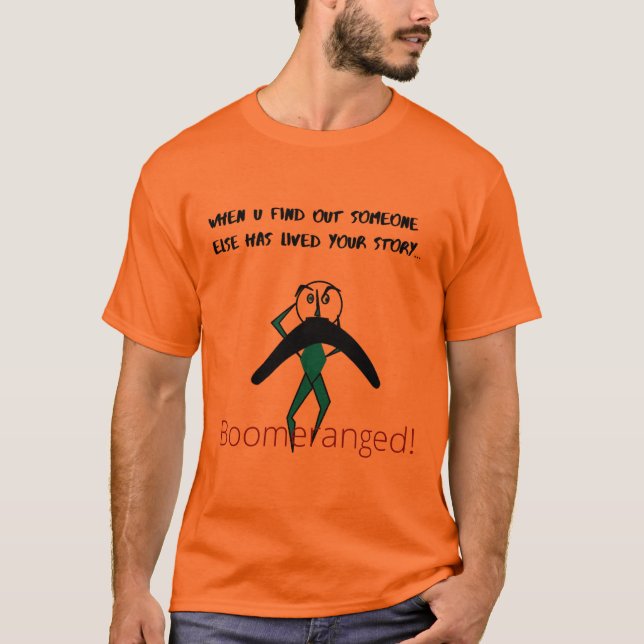 T-shirt Orange 'My Story' Tee Boomerangé (Devant)