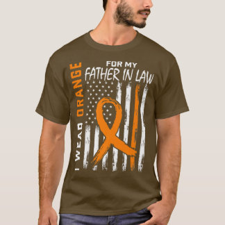 T-shirt Orange pour la sensibilisation à la leucémie de mo