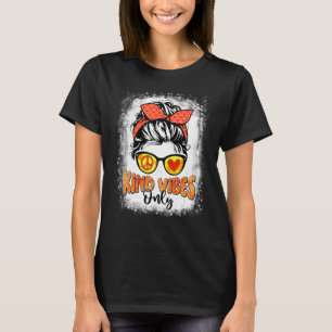 T-shirt Orange Pour Les Femmes Messy Bun Vibes Genre Uniqu