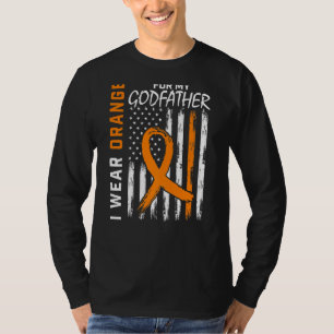 T-shirt Orange Pour Mon Parrain Multiples Sclérose