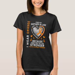 T-shirt Orange Ribbon Ms Mother In Law Sclérose Multiples