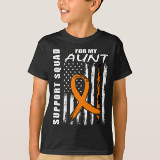 T-shirt Orange Ribbon Tante Leukémie Sensibilisation États